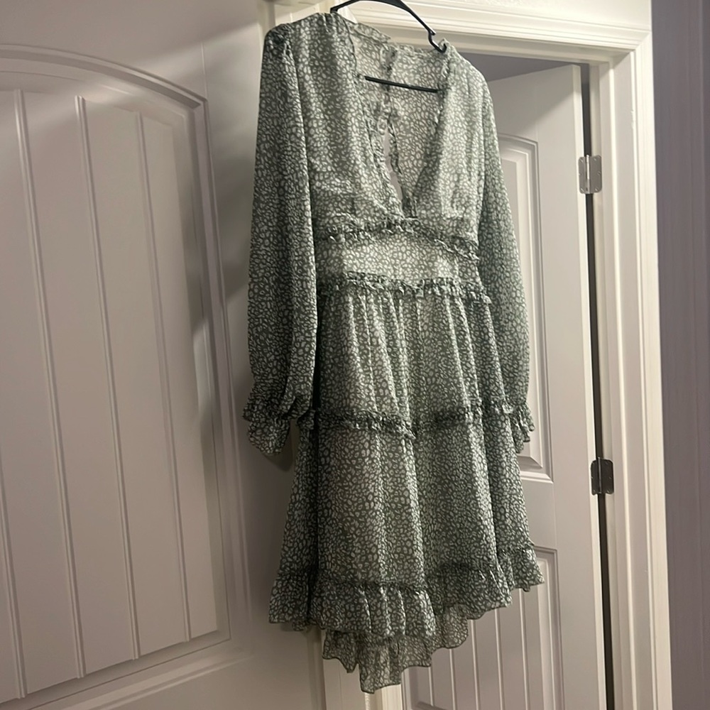 Green summer dress